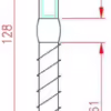 Swage Stud with Wood Thread - Image 2