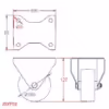 Fixed Castor Bracket - Image 2