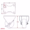 Fixed Castor Bracket - Image 2