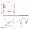 Fixed Castor Bracket - Image 2