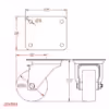 Swivel Castor Bracket - Image 2