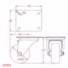 Swivel Castor Bracket - Image 2