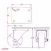 Swivel Castor Bracket - Image 2