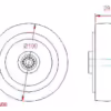 Blue Elastic Rubber Tyre Castor Wheel - Image 2