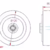 Blue Elastic Rubber Tyre Castor Wheel - Image 2