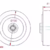Blue Elastic Rubber Tyre Castor Wheel - Image 2