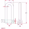 Long D Shackle with Screw Collar Pin - Image 2