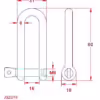 Long D Shackle with Screw Collar Pin - Image 2