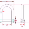 Wide Jaw D Shackle with Screw Collar Pin - Image 2