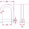 Wide Jaw D Shackle with Screw Collar Pin - Image 2