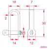 Strip D Shackle with Screw Pin - Image 2