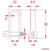 Strip D Shackle with Screw Pin - Image 2