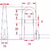 Key Pin Dee Shackle with Pin - Image 2