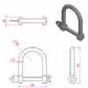 D Shackle with Screw Collar Pin - Image 2