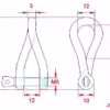 Twisted Shackle with Screw Collar Pin - Image 2