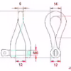 Twisted Shackle with Screw Collar Pin - Image 2
