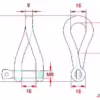 Twisted Shackle with Screw Collar Pin - Image 2