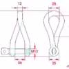 Twisted Shackle with Screw Collar Pin - Image 2