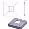 Post Baseplate Cover (fits part MHUM013) - Image 2