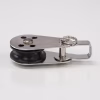 6mm Single Wire Rope Pulley Block with Shackle - Image 2