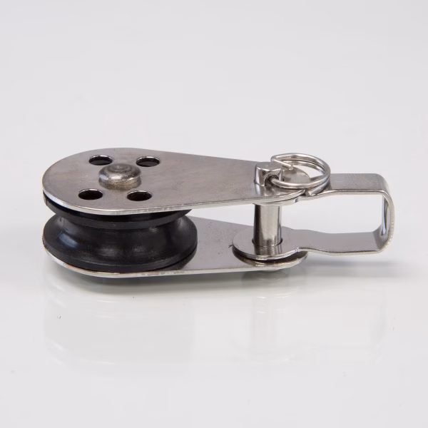 6mm Single Wire Rope Pulley Block with Shackle - Image 2