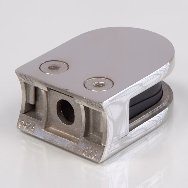 Round-back D Glass Clamp for 10mm Glass - Image 2