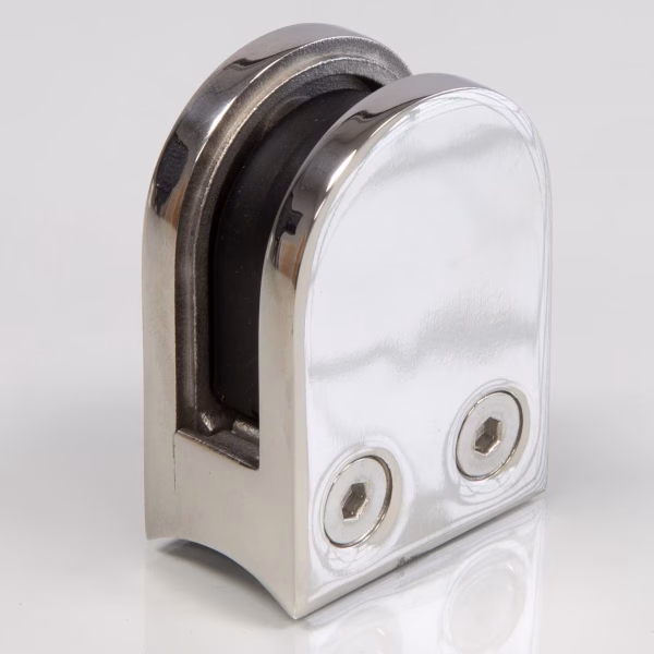 Round-back D Glass Clamp for 10mm Glass