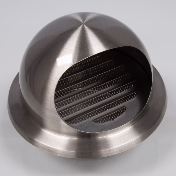 ø125mm Bull Nose Louvre Vent, with mesh