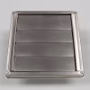 ø125mm Square Wall Outlet Vent, with gravity flaps - Image 2