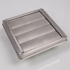 ø125mm Square Wall Outlet Vent, with gravity flaps