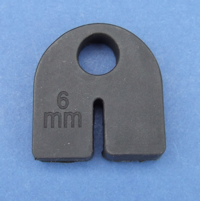 6mm Glass Rubber Insert for Glass Clamps