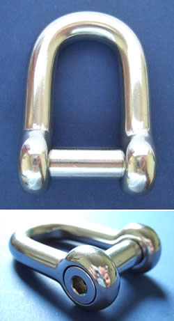 D Shackle with Allen Key Flush Pin