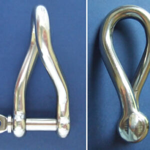 Twisted Shackle with Screw Collar Pin