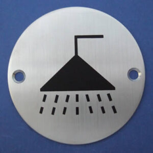 Shower Symbol Door Sign