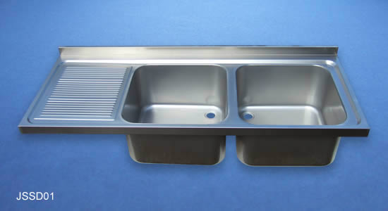 Double Sink and Drainer