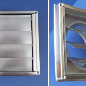 Square Wall Outlet Vent, with gravity flaps